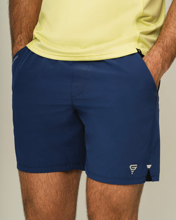 Performance Stretch Woven Short Blue Print