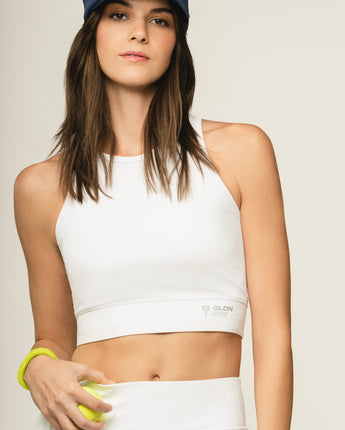 Performance Racerback Bra Top Bright White