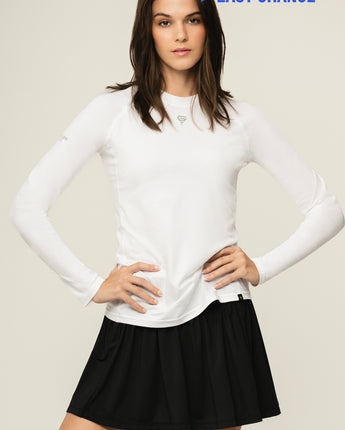 Performance L/S Top Bright White